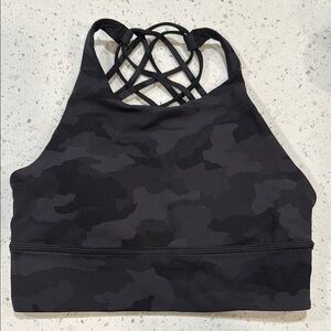 Lululemon Black Sports Bra with Crisscross Back